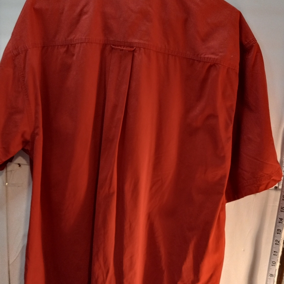 Eddie Bauer Rufton Twill XL Red Outdoor Outfitter Button Down Shirt  Rural Event - Picture 7 of 10